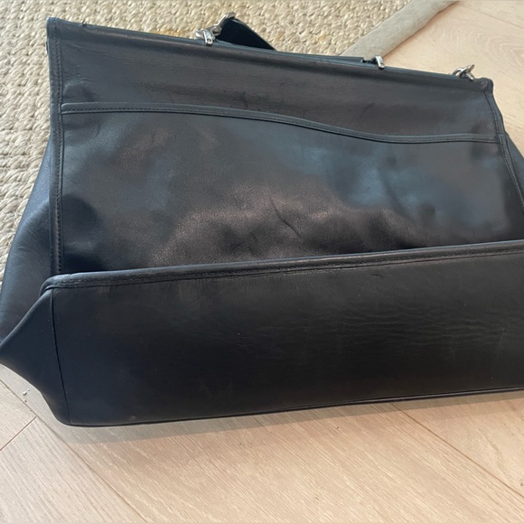 Coach Beekman Barclay Black Leather Messanger Briefcase Bag - Picture 11 of 16